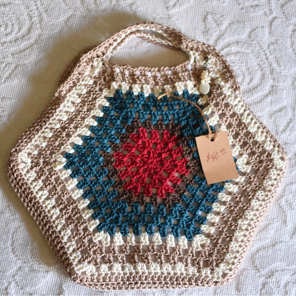 Handcrafted Multicolor Crochet Bag